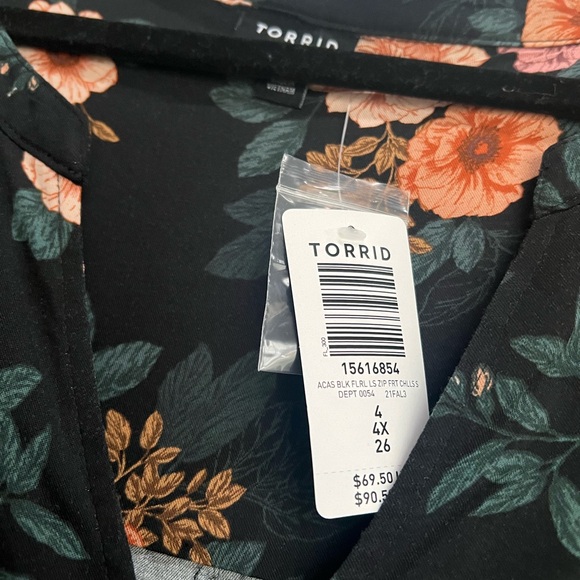 NWT Torrid Zip Front Challis Dress - Picture 2 of 7